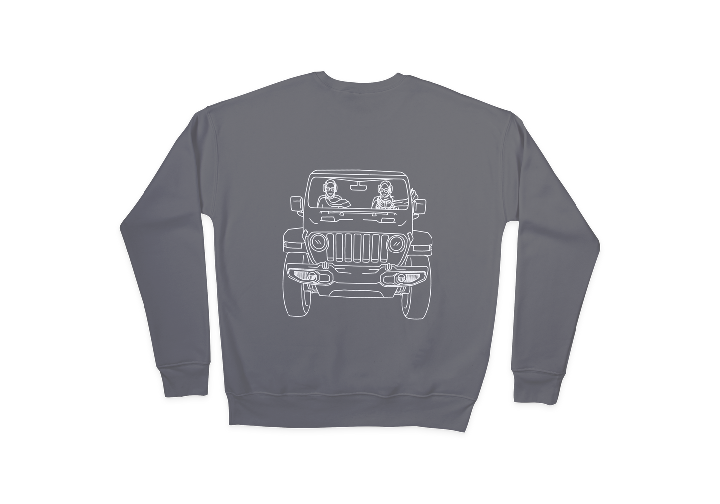 Hijabis in a Jeep Crewneck