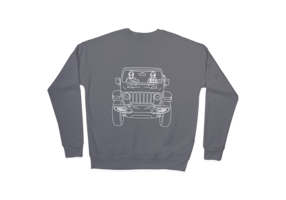 Hijabis in a Jeep Crewneck