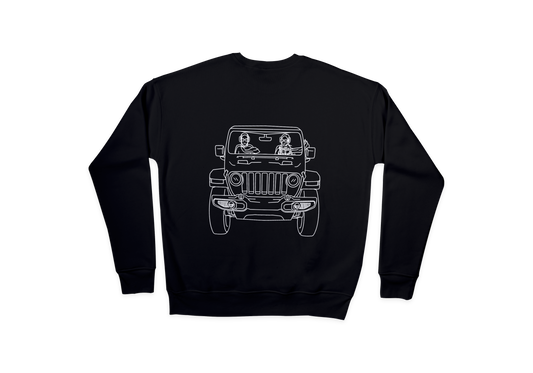 Hijabis in a Jeep Crewneck