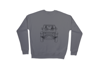 Hijabis in a Jeep Crewneck