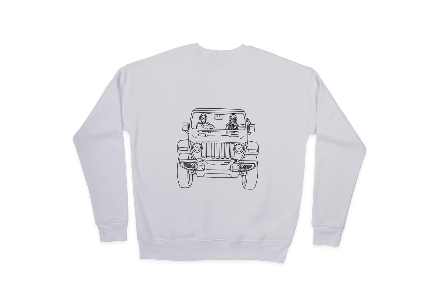 Hijabis in a Jeep Crewneck