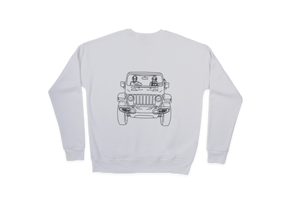 Hijabis in a Jeep Crewneck