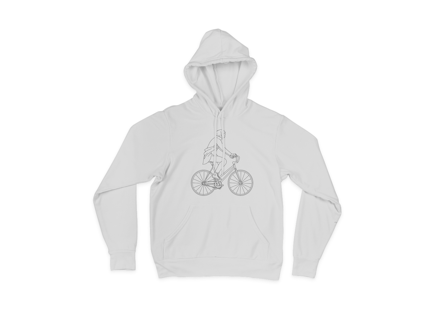 Hijabi on a Bike Hoodie